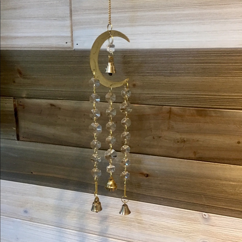 Moon windchime sun catcher suncatcher mobile boho - Picture 8 of 8